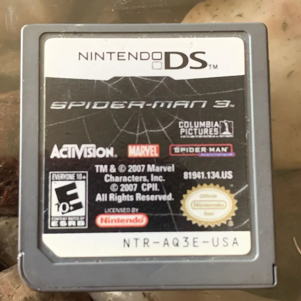 2007 Activision SPIDER-MAN 3 Nintendo DS Cart Only No Case Good Condition